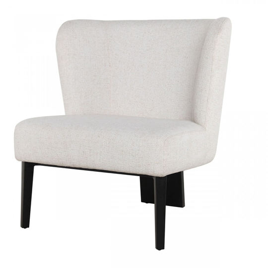 White Faux Leather Wingback Accent Chair - 28" x 30" x 28"