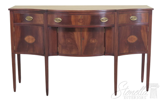 48535Ec Biggs Mcfarland Inlaid Mahogany Federal Sideboard