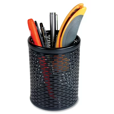 Punched Metal Pencil Cup