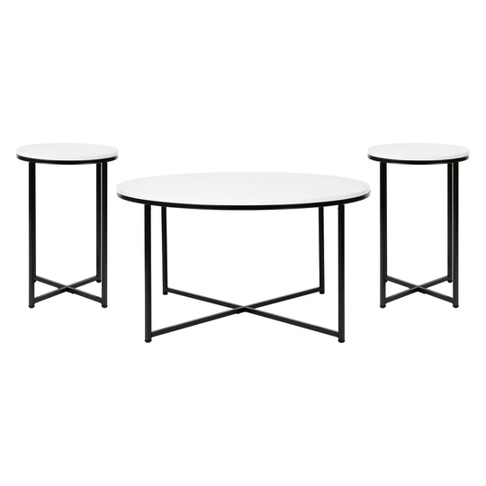 Hampstead Collection Coffee and End Table Set - 3 Piece Table Set