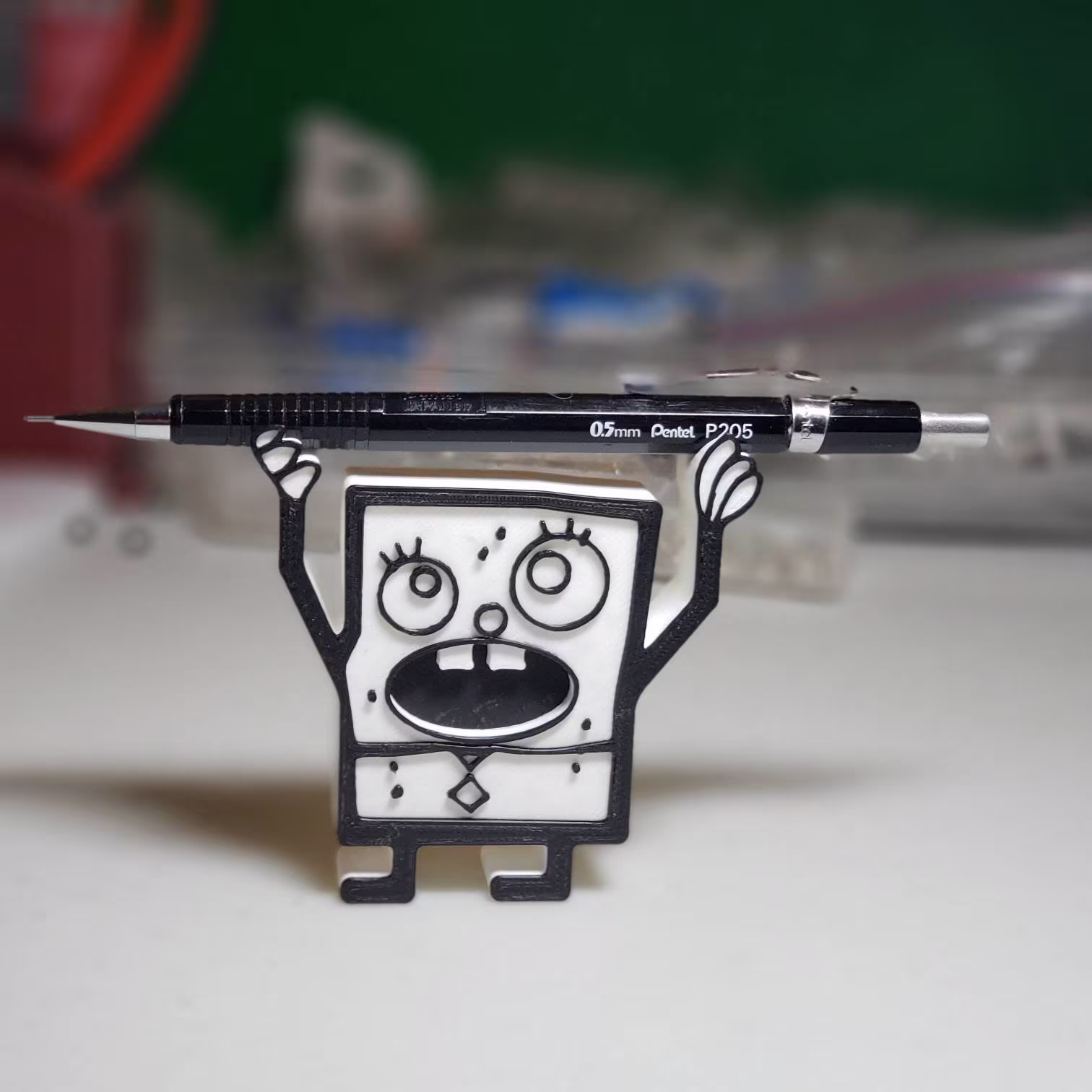 Doodlebob Fan Art Inspired Pencil Holder/Pen "Me Hoy Minoy"