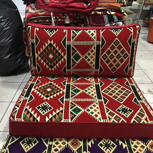 Single Floor Seating Sofa Red White Set Cushion Arabic Home Decor Dog Cat Bed Small Seat Oriental Couch Meditation Yoga Kilim Pillow Cover