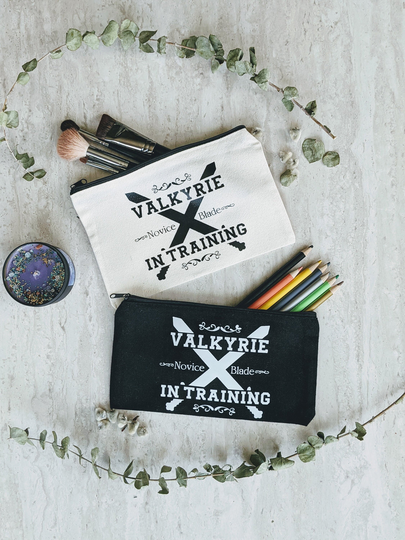 Acotar Bookish Zipper Pencil Canvas Pouch, A Court Of Thorns & Roses Toiletry Makeup Bag, Sarah J Maas Book Lover Literary Best Friend Gifts