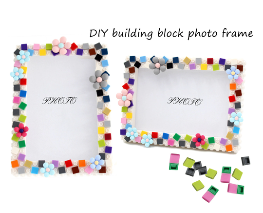 Building Block Photo Frame Diy Kit, Handmade Decorate Photo Frame Kit, Art Kits For Adult Gift, Home Ornaments, Birthday Gift, Teacher Gifts