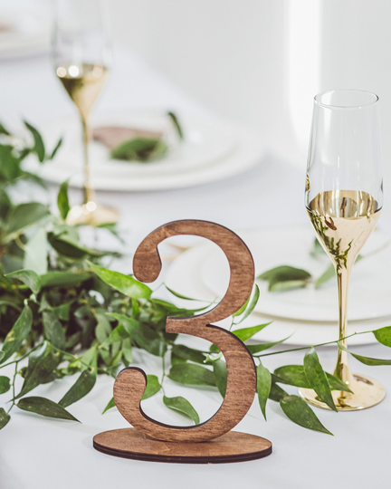 Wedding Table Decor, Numbers From Weddingbyeli, Rustic
