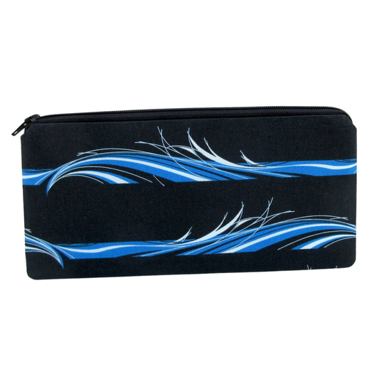 Wave Zippered Pencil Pouch, Organic Cotton, Charley Harper Hawaii Bag Sale