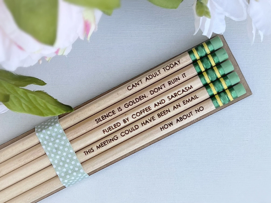 Personalized Pencils, Teacher Appreciation Gift, End Of Year Gift For Teachers, Custom Engraved Funny