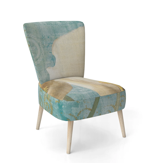 Designart 'Bouquet Poppies On Paisley II' Upholstered Cottage Accent Chair