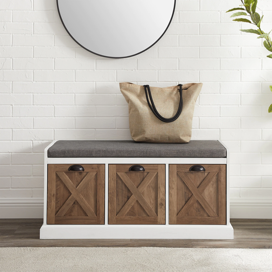 Middlebrook Designs Rustic 3-Drawer Storage Bench