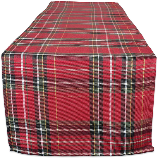 DII CAMZ10912 Metallic Machine Washable Kitchen Table Runner for Dinner Parties, Christmas, Holidays & Thanksgiving 14x72