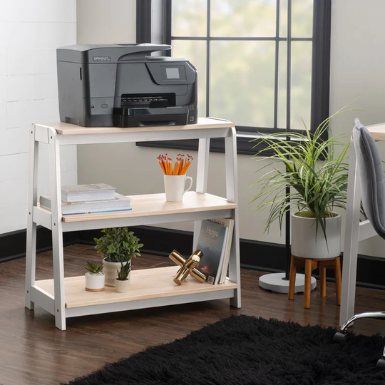 Mulligan Bookcase Printer Stand Black