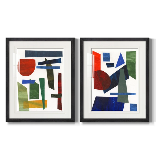Colorful Shapes II Premium Framed Print - Ready to Hang - Multi-Color