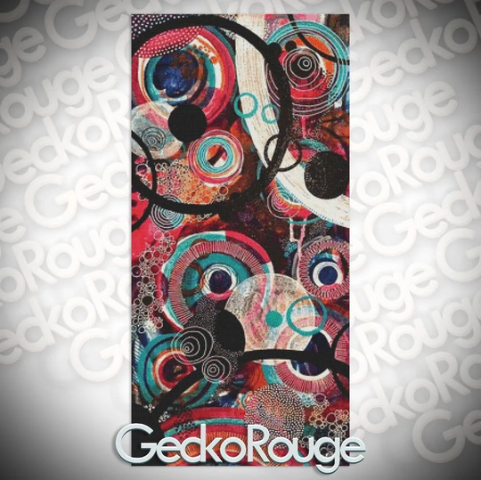 Circles By Pamela Varacek - Abstract Cross Stitch. Modern Stitch Art Kit 25 Count 2x1