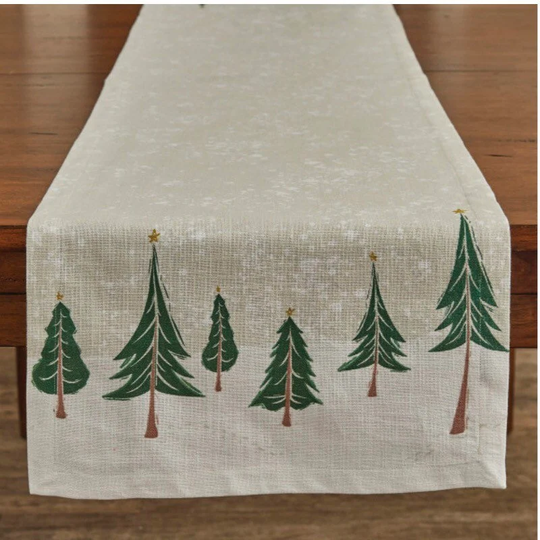 Winter Forest Table Runner 15" X 72" New