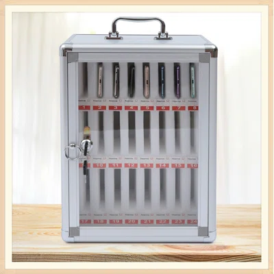 Aluminum Alloy Pocket Chart Cell Phones Storage Cabinet, Solid And Stable Mobile Phone Storage Cabinet For Storing Cell Phones In Schools Factories Tr