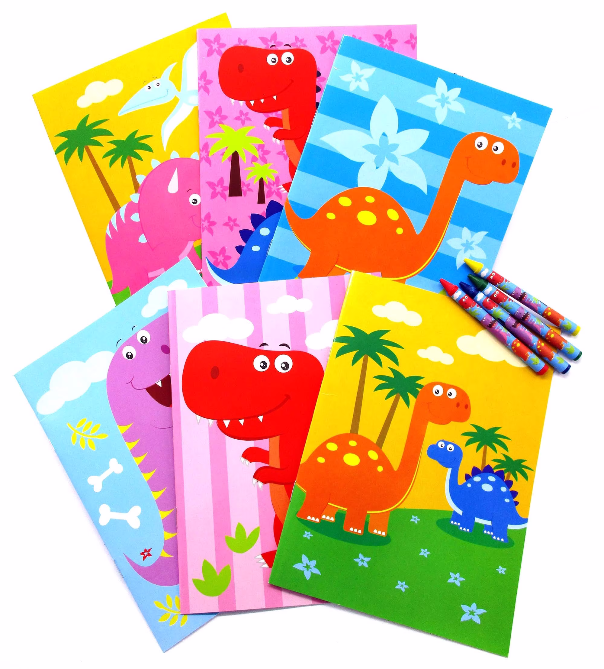 Dinosaur Coloring Books With Crayons Party Favors