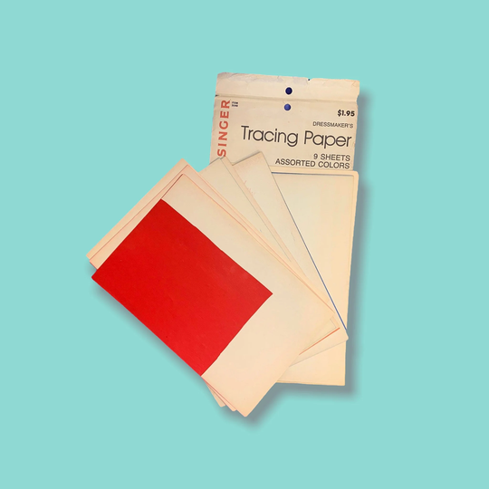 Vintage Colored Tracing Singer Paper
