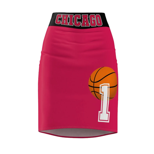Thatxpression Fashion Home Team Chicago Women's Pencil Skirt