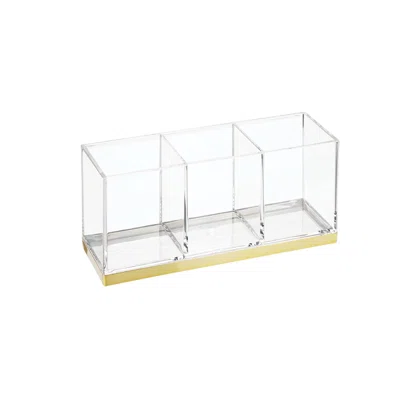 Plastic Makeup Organizer With Partial Countertops Or Cupboards: Store Makeup Brushes, Eye And Lip Pencils, Lipstick, Lip Gloss, Concealer