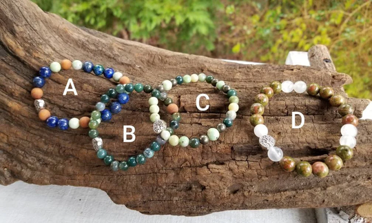 Tree Of Life Bracelets, Earth Crystal Bracelets, Gemstone Bracelets With