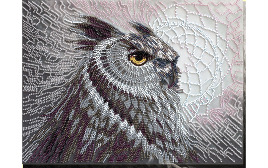 Bead Embroidery Kit On Art Canvas Garnet Totem. Abris Art Kit. Diy Beaded Picture