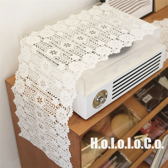 Crochet Lace Table Runner, Place Mat, Vintage Runner, Table Cloth, Dresser Scarf, Tea/Coffee Decor, Home Decor, Modern Rustic