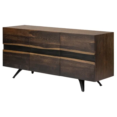 Jasinski 78.8" Wide Oak Wood Sideboard