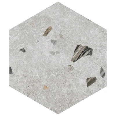 Sonar Hex 9" x 10" Porcelain Stone Look Wall & Floor Tile