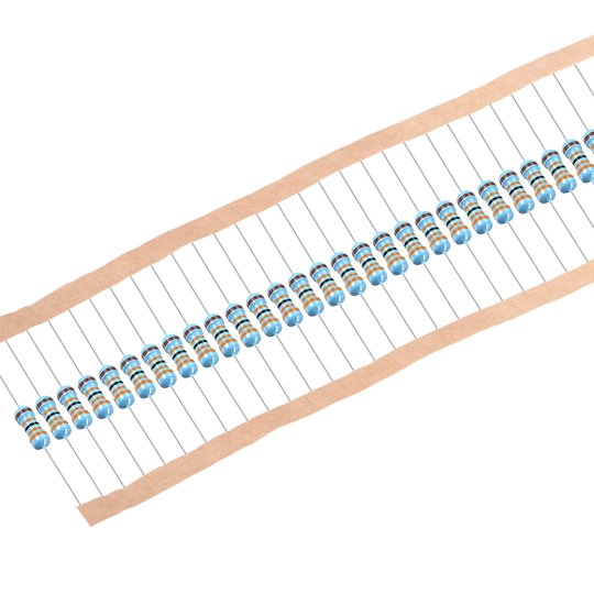 100 pcs Metal Film Resistors 330K Ohm 0.5W 1/2W 1% Tolerances 5 Color Bands - Muti-Color