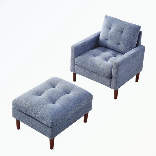 Modern Fabric Single Tufted Chair