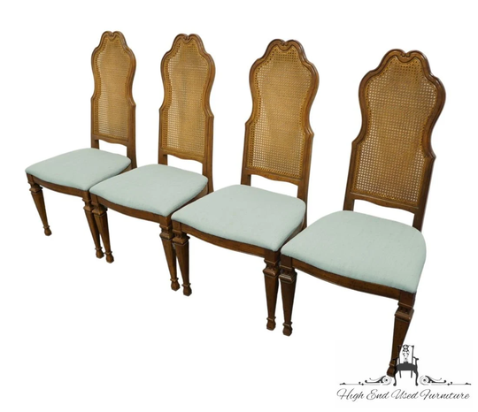 Set Of 4 Drexel Furniture Sienna Collection Italian Neoclassical Tuscan Style Dining Side Chairs 567-731