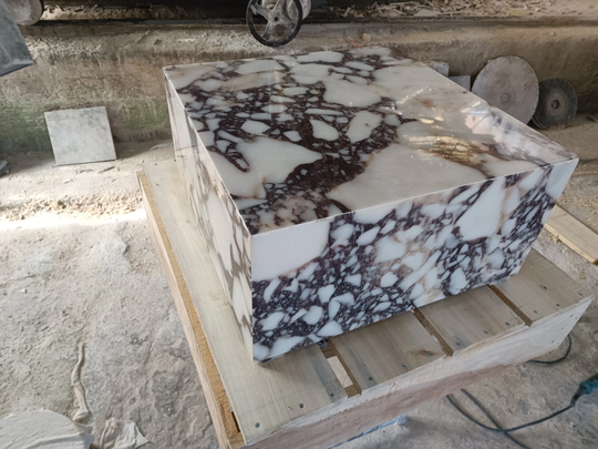 Marble Coffee Table, Cube Coffee Table, Block Handmade Italian Marble Fast & Free Shipping