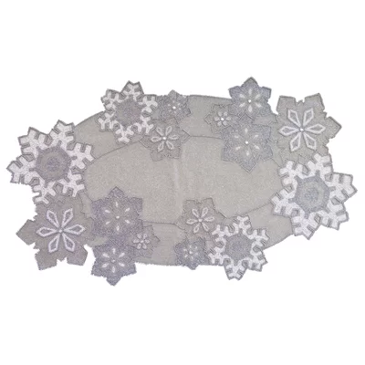 Geometric Oval Table Runner