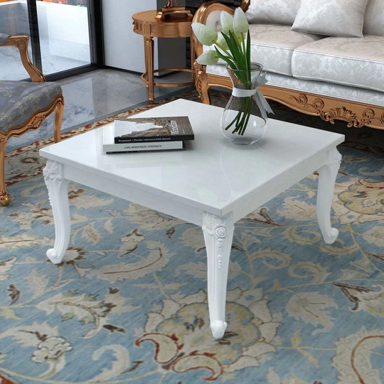 Square Coffee Table Sofa Table 31.5"x31.5"x16.5"/39.4"x23.6"x16.5"