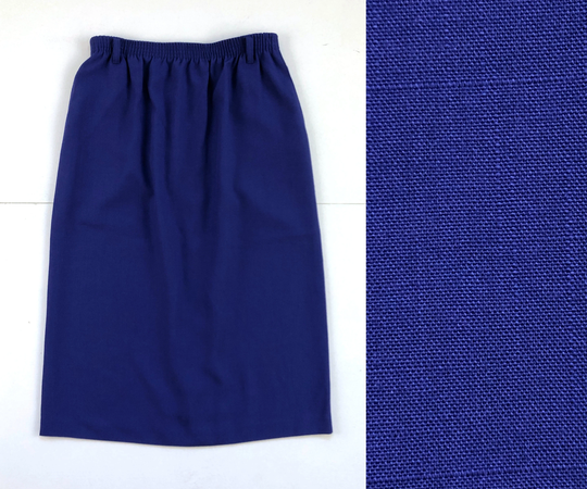 Vintage Woven Pencil Skirt | 90S Indigo Purple With Pockets Womens Size Small/Medium 27-29" Waist