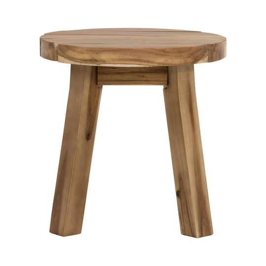 A&B Home Acacia Wood Side Table