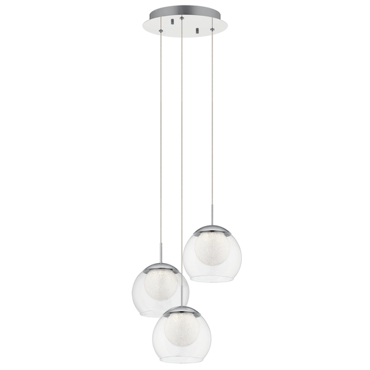 elan Lexi Chrome 3-light Pendant