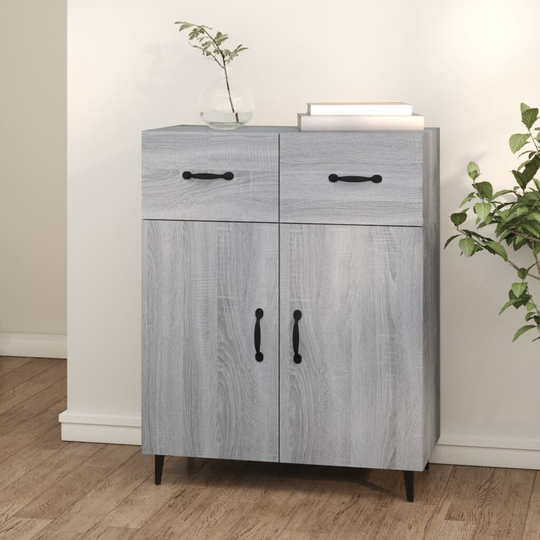 Sideboard Gray Sonoma 27.4"x13.4"x35.4" Engineered Wood