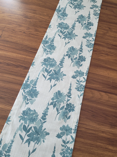 Blue Floral Table Runner | Plantation
