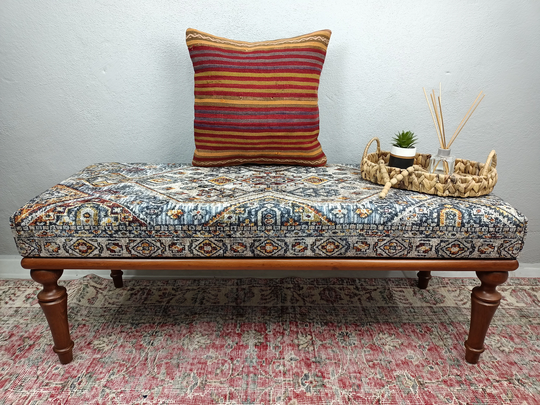 Sofa Throw Pillow, Kilim Rug, Accent Pillow Case, Boho Cover, Cover 18x18, For Sofa, 18-18Vt 245