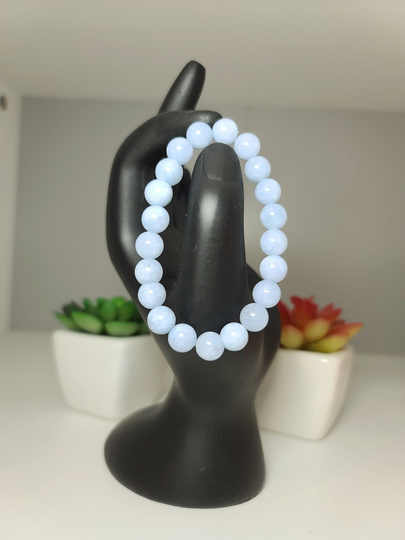 Aquamarine Beaded Bracelet