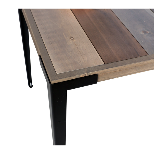 21.50x50.50 Coffee Table with Metal Lega