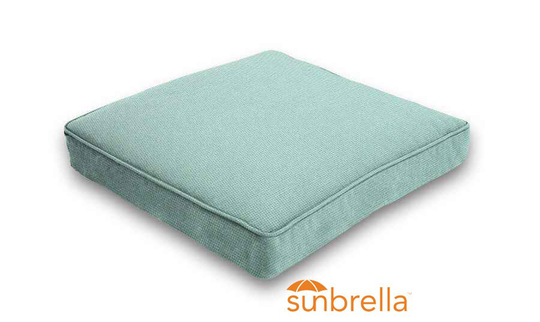 Sunbrella® Canvas Glacier | Outdoor Seat Pad Patio Chair Dining Cushions