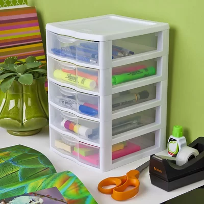 ClearView 5-Drawer Storage Chest
