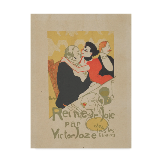Henri De Toulouse Lautrec 'Reine De Joie' Canvas Art - Multi-color