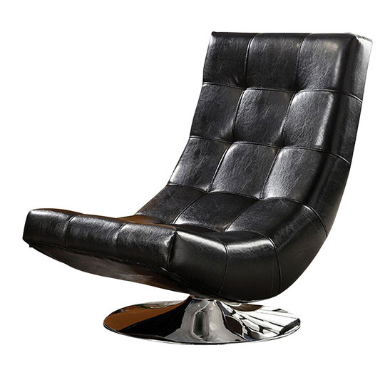 Trinidad Contemporary Swivel Chair, Black