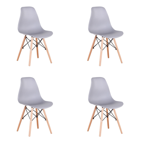 tradecheetllc Set of 4 Modern Style Dining Chair Shell Lounge Chair
