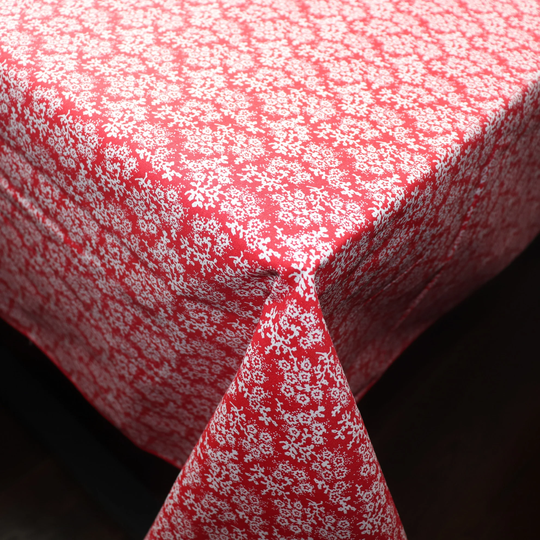 Botanic Flower Pattern Floral Cotton Tablecloth/Home Wedding Picnic Diner Holiday School Convention Booth Event Table Décor
