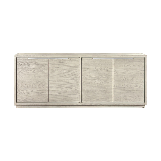 Joni 79 Inch Modern Serving Cabinet Buffet Sideboard Console, 4 Door, Gray