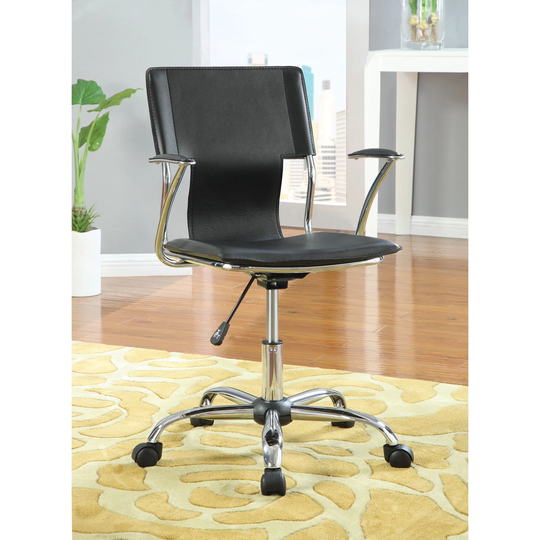 Coaster Company Black and Chrome Office Chair - 20" x 24" x 31.50"